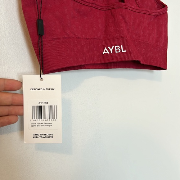 Aybl Evolve speckle seamless sports bra - raspberry - medium - Picture 3 of 4